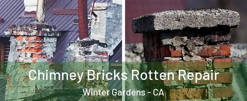  Chimney Bricks Rotten Repair Winter Gardens - CA