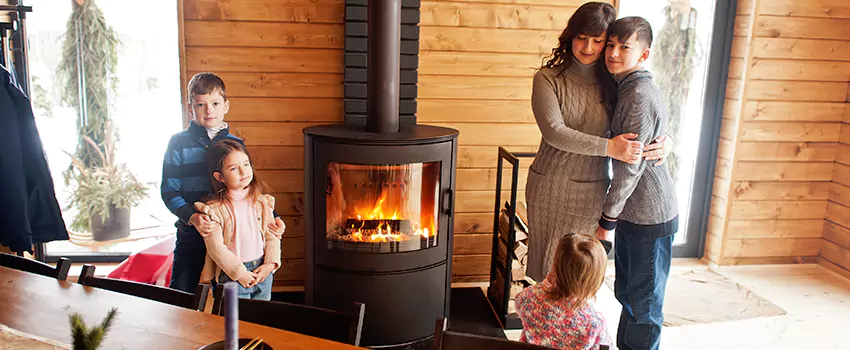 Morso Cast Iron Fireplace Insert Installation in Winter Gardens, California