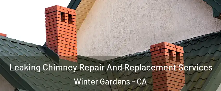  Leaking Chimney Repair And Replacement Services Winter Gardens - CA